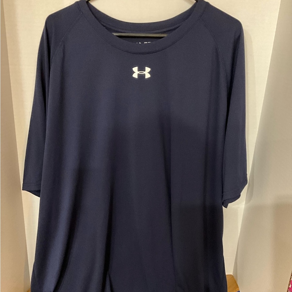 Under Armour Dark Navy Blue 3XL Loose fit Hear Gear